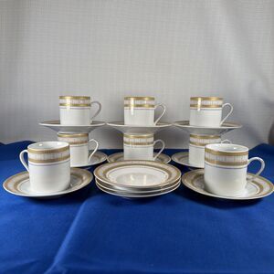 Casati Fine Porcelain Demitasse Espresso Set Design Germany 8 Cups 11 Saucers